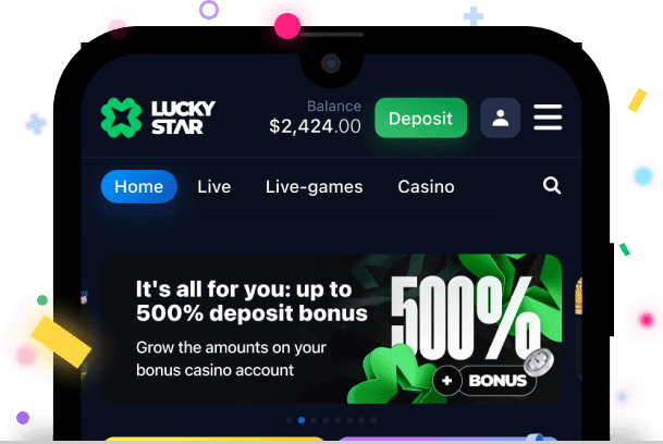 Descarregue a aplicação Lucky Star para Android e receba o bónus de boas-vindas.